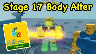 I Unlocked Stage 17 BODY ALTER in Roblox FAST LIFTING SIMULATOR!