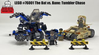 Lego The Bat Vs. Bane Tumbler Chase Speed Build And Review