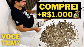 Comprei mais de R$1.000 em moedas de 1 real… Será que tem alguma rara? 