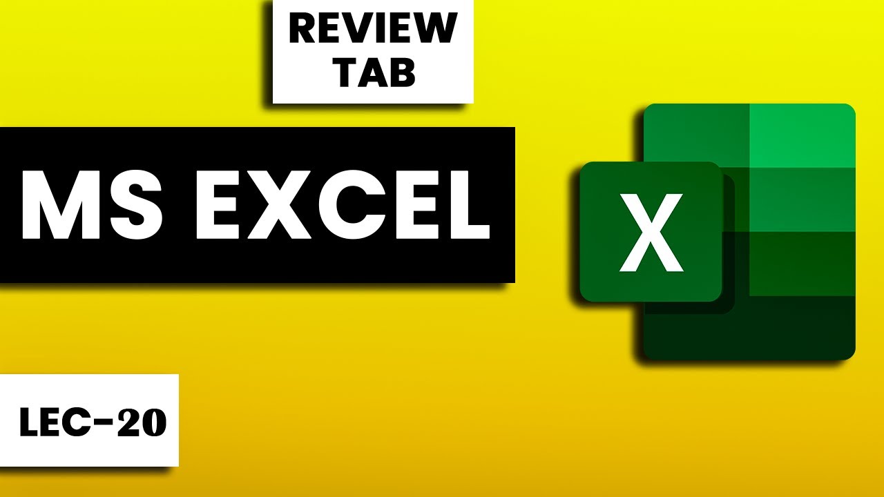 Lec-20 | How to Use M.S Excel  Review Tab | Complete Explain In Urdo | Hindi