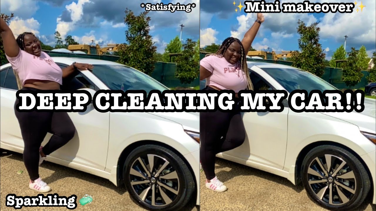 Deep Cleaning and Organizing My Car! CLEAN MY CAR WITH ME! *satisfying* YouTube
