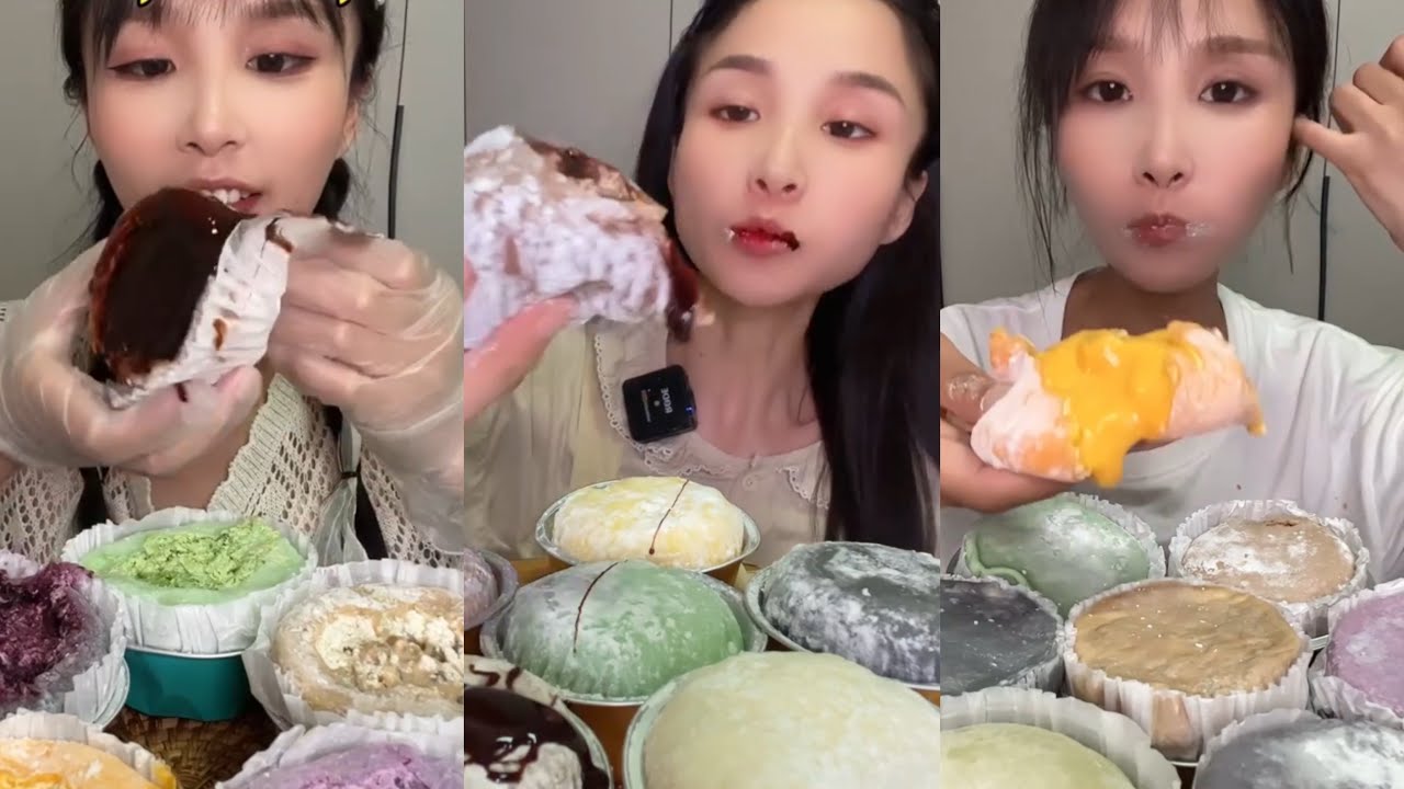 ASMR MUKBANG - MUKBANG SOUND - LAVA MOCHI EATING