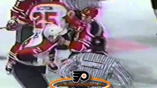 048 Dec 20, 1990 Troy Crowder vs Terry Carkner New Jersey vs Philadelphia Flyers News
