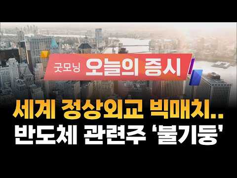 [굿모닝 오늘의 증시] 세계 정상외교 빅매치.. 반도체 관련주 ‘불기둥’ [오전 6시~8시]