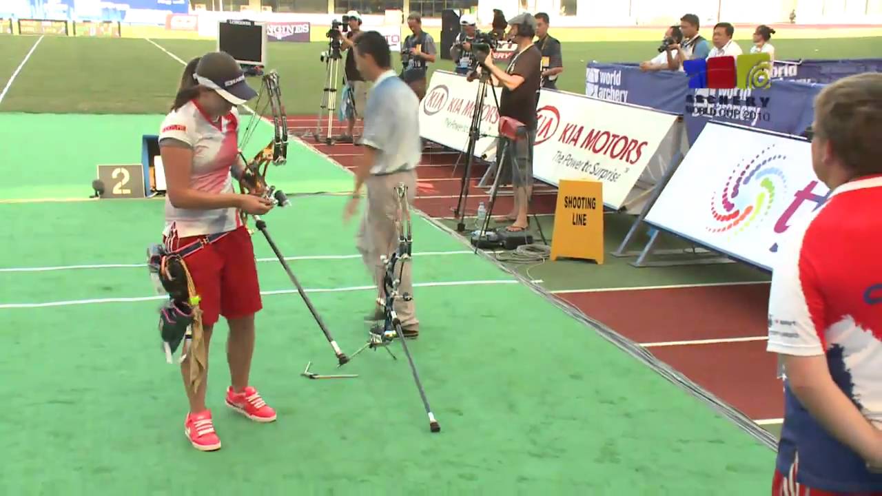 Linda Ochoa v Nicky Hunt compound women gold Shanghai 2010 Archery