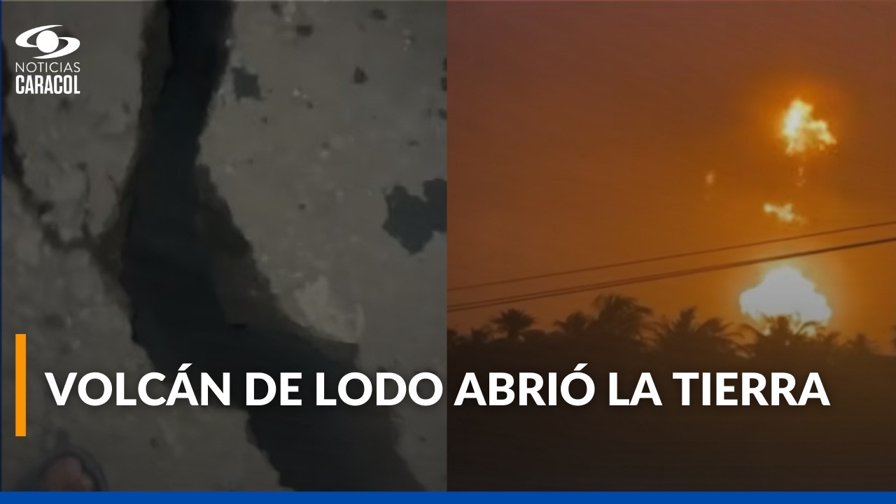 Erupción de volcán de lodo generó enormes grietas en la tierra: habitantes registraron lo ocurrido