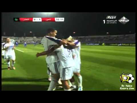 الهدف الاول ل ياسر القحطاني مع العين الاماراتي بالدوري الاماراتي على النصر
