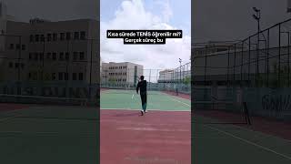 Ama işin gerçeği sandığım gibi değilmiş.Tenis sabır, tekrar ve disiplin istiyor
