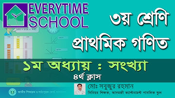 তৃতীয় শ্রেণি : গণিত | ১ম অধ্যায় : সংখ্যা | ৪র্থ ক্লাস | Class 3 : Math | Chapter-1 | Part-4