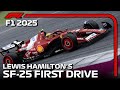 Hamilton FIRST Drive in NEW 2025 Ferrari SF-25 at Silverstone Onboard + TV cam|#Assettocorsa #F1