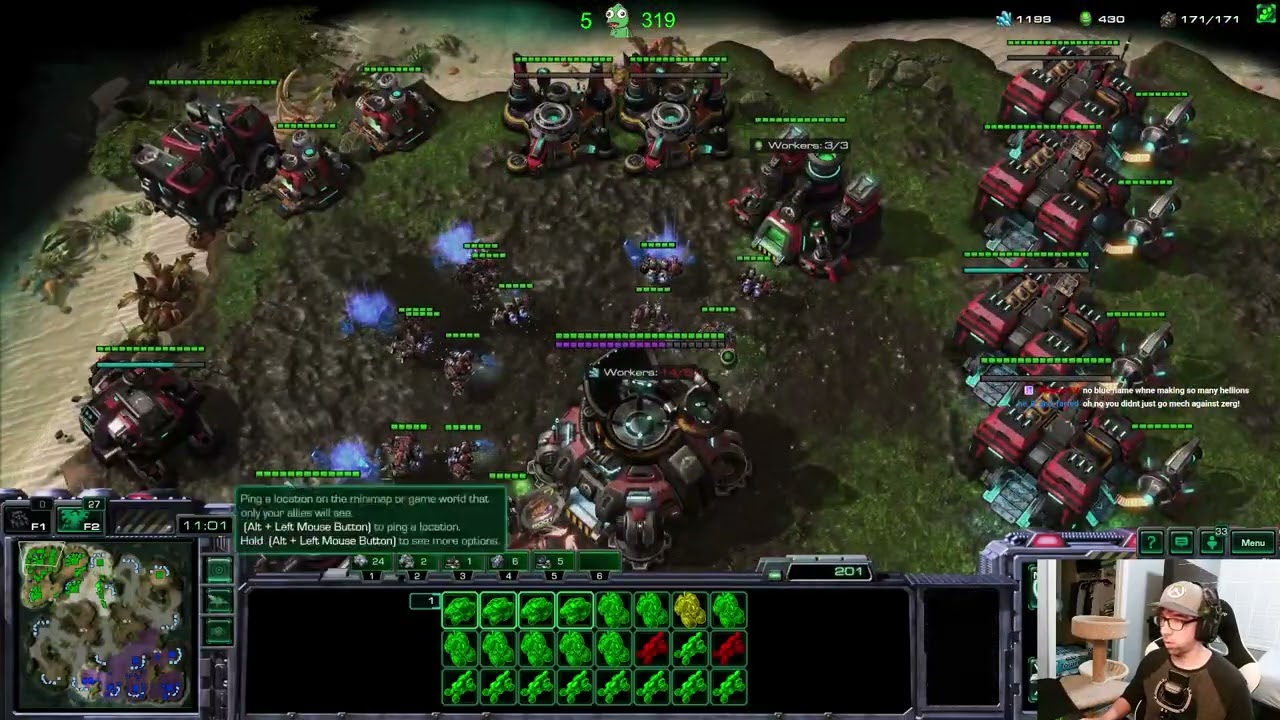 TvZ - Battle Mech Battle Cruiser from a sloppy terran POV!