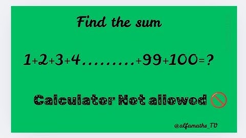 :"Find the Sum of First 100 Natural Numbers | Easy Math Trick | Olympiad Level Concept"#maths #math