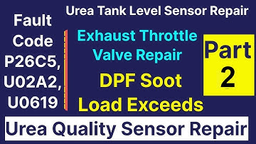 fault code P26C5, U02A2, U0619 | urea quality sensor repair | urea tank level sensor repair | ETV