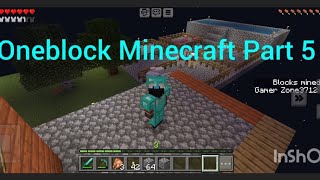 Building Swimming Pool And Updating My House In Oneblock Minecraft Part 5 (The Last Part).