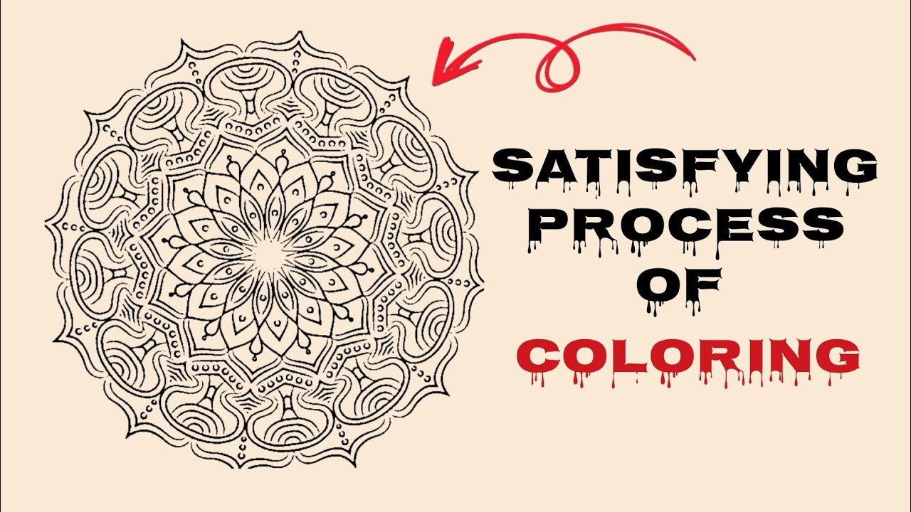 Mandala Art coloring, saying process of coloring and art 🎨🎨🎨