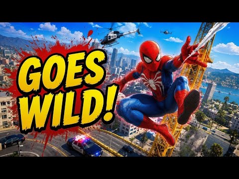 Spider-Man’s Craziest Day Ever in GTA 5! 😂