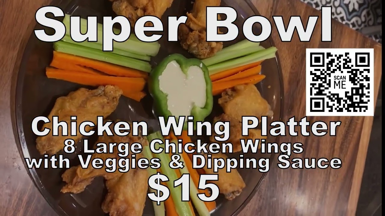 Order Super Bowl Wings Near Me BBQ Premium Large Wings #Wings #Catering Broad Nosh Bagel Deli Catering NYC