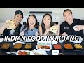 Indian food mukbang goat curry lamb vindaloo tikka masala and more  the laeno family