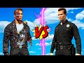 TERMINATOR VS T1000 GTA 5 MODS EPIC BATTLE