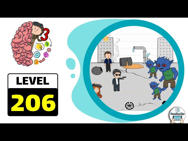 how to complete level 206 on brain test｜TikTok Search