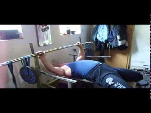 Eric Spoto Demonstrates The Bamboo Bar Bench Press