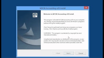 1  Installation steps for MYOB Software on a Windows 7 or Windows  8 computer