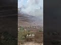 الجيش "الإسرائيلي" يشعل النيران في المناطق الحرشية  بعيتا الجبل وحداثا #shortsvideo #shortvideo
