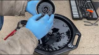 11-14 Duramax Diesel fuel filter replacement and location. How to change your fuel filter at home.