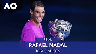 Rafael Nadal | Top 5 Shots (F) | Australian Open 2022