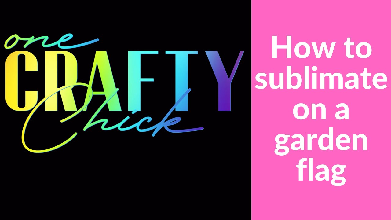 How To Sublimate A Garden Flag Double Sided YouTube