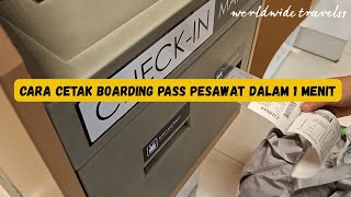 Cara cetak boarding pass tiket pesawat di bandara