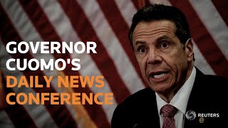 LIVE: New York Governor Cuomo holds a briefing at Javits Center