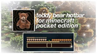 'Teddy Bear Hotbar' For Minecraft Pocket Edition 1.19+! 🧸