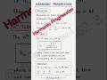 🔥 Harmonic Progression (HP) Complete Notes | Definition, Nth Term & Relationship #maths #shorts