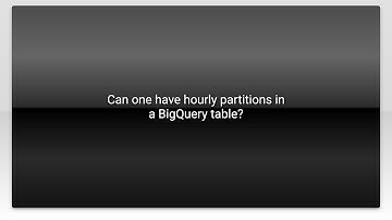 Can one have hourly partitions in a BigQuery table?