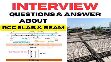 Top Most Important Interview Questions for Civil Engineering|RCC Slab & Beam Questions for interview