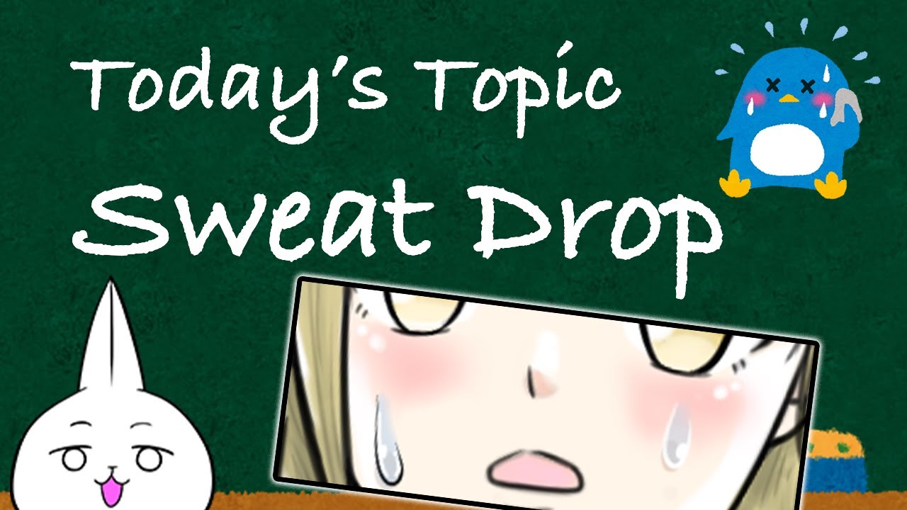 Anime Sweat Drop Png  Water Drop Clipart Transparent Png  vhv