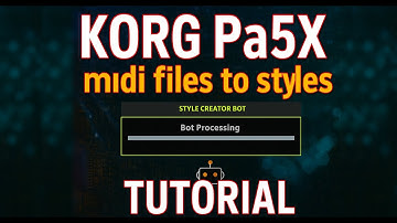 Korg Pa5X tutorial: Creator Bot