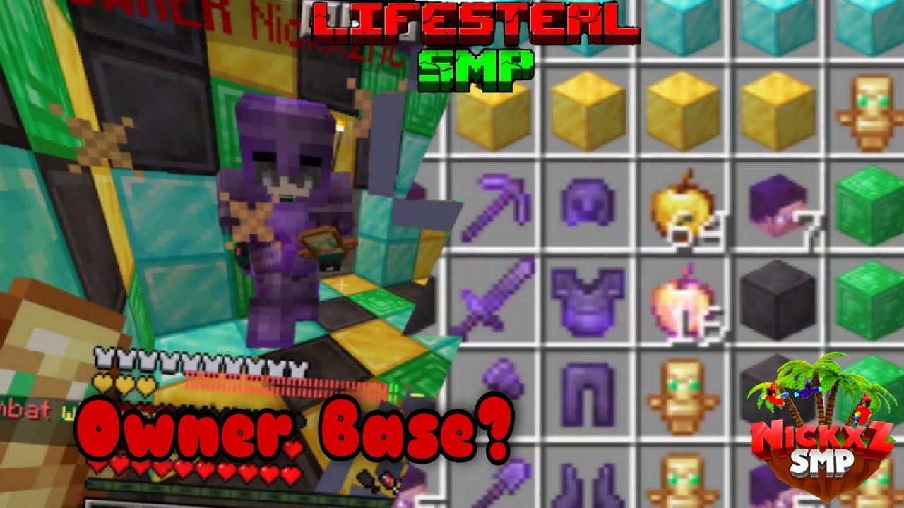 I raid owner base in this deadliest Minecraft public Lifesteal smp and ...