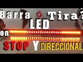 TIRA LED CON DIRECCIONALES Y STOP (UNBOXING) PARA MOTOCICLETAS (Accesorios para moto 2019)