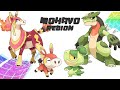 Complete fakedex  mohavo fakemon region gen 9 pokemon extinction and rejuvenation