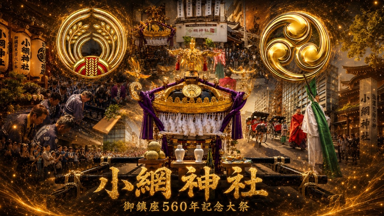 お神輿 令和8年 小網神社 御鎮座560年記念大祭｜十年の時を越えて動き出す