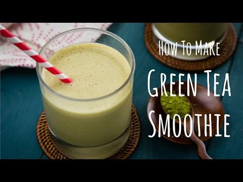 how-to-make-green-tea-smoothie-(recipe)-抹茶スムージーの作り方（レシピ）
