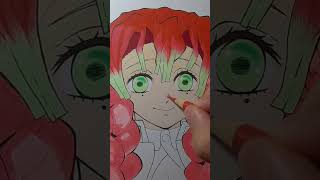 how to color || kimetsu no yayba