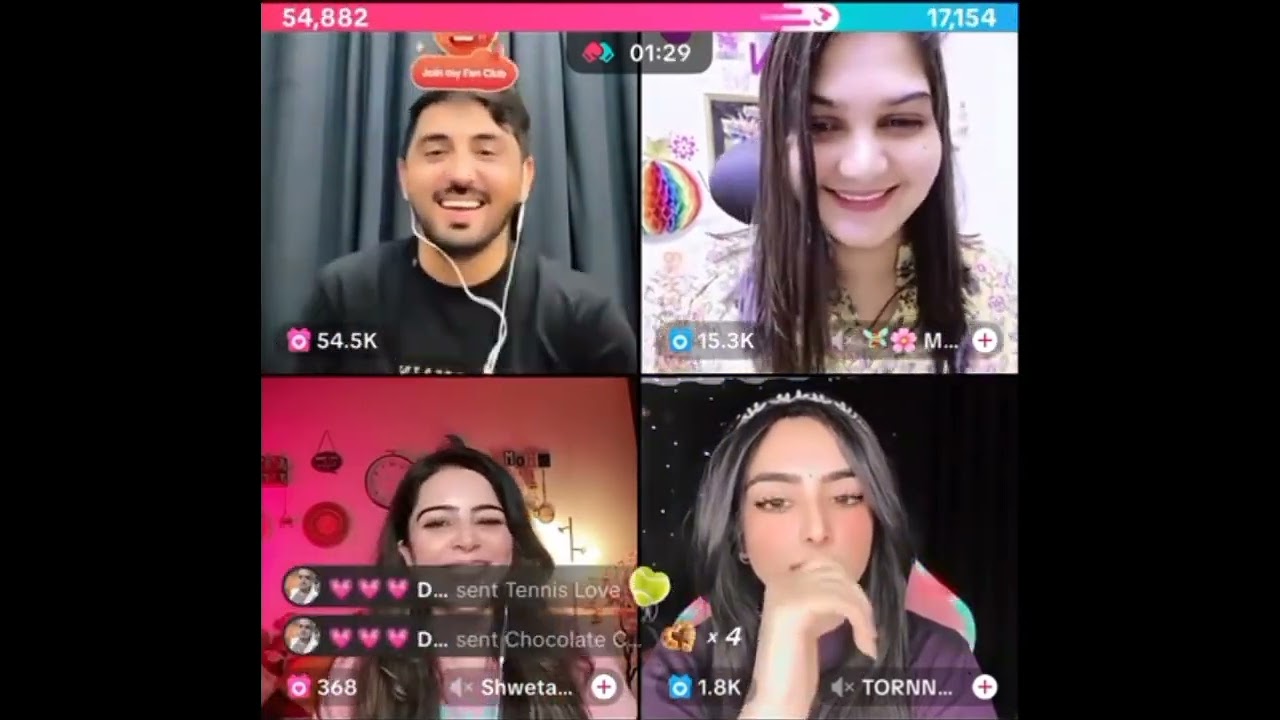 Mr Pattlo & Shwetaa VS Muskan & Tornney | Punishment Match Tiktok Live