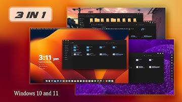Night City, Sweet Awesomeness, MacOS Ventura Theme for Windows 10 & 11