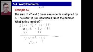 Saxon Math - Algebra 2: 3rd Edition (Lesson 5 - Word Problems, Fractional Parts of a Number)