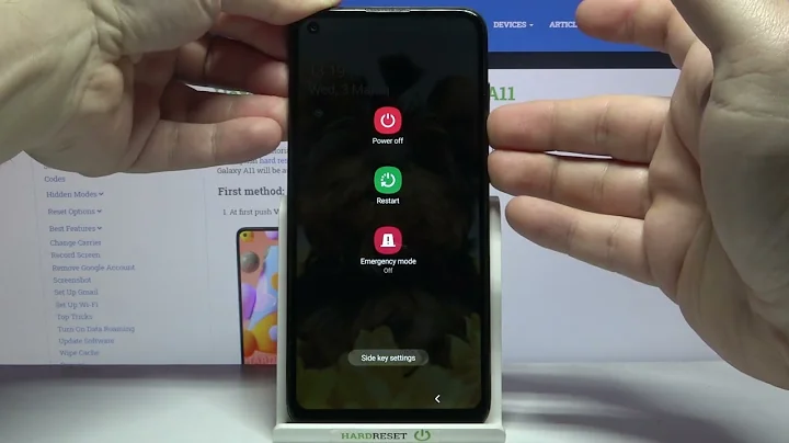 How to Hard Reset Samsung Galaxy A11 via Recovery Mode - Wipe Data