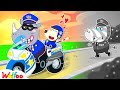 No wolfoo dont go with fake cop  stranger danger  outdoor safety tips wolfoo kids cartoon