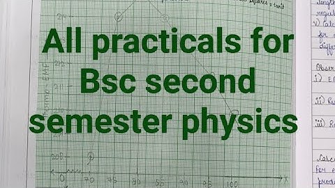 Bsc second semester physics practical | Bareilly college Bareilly | MJPRU | Bsc all practicals